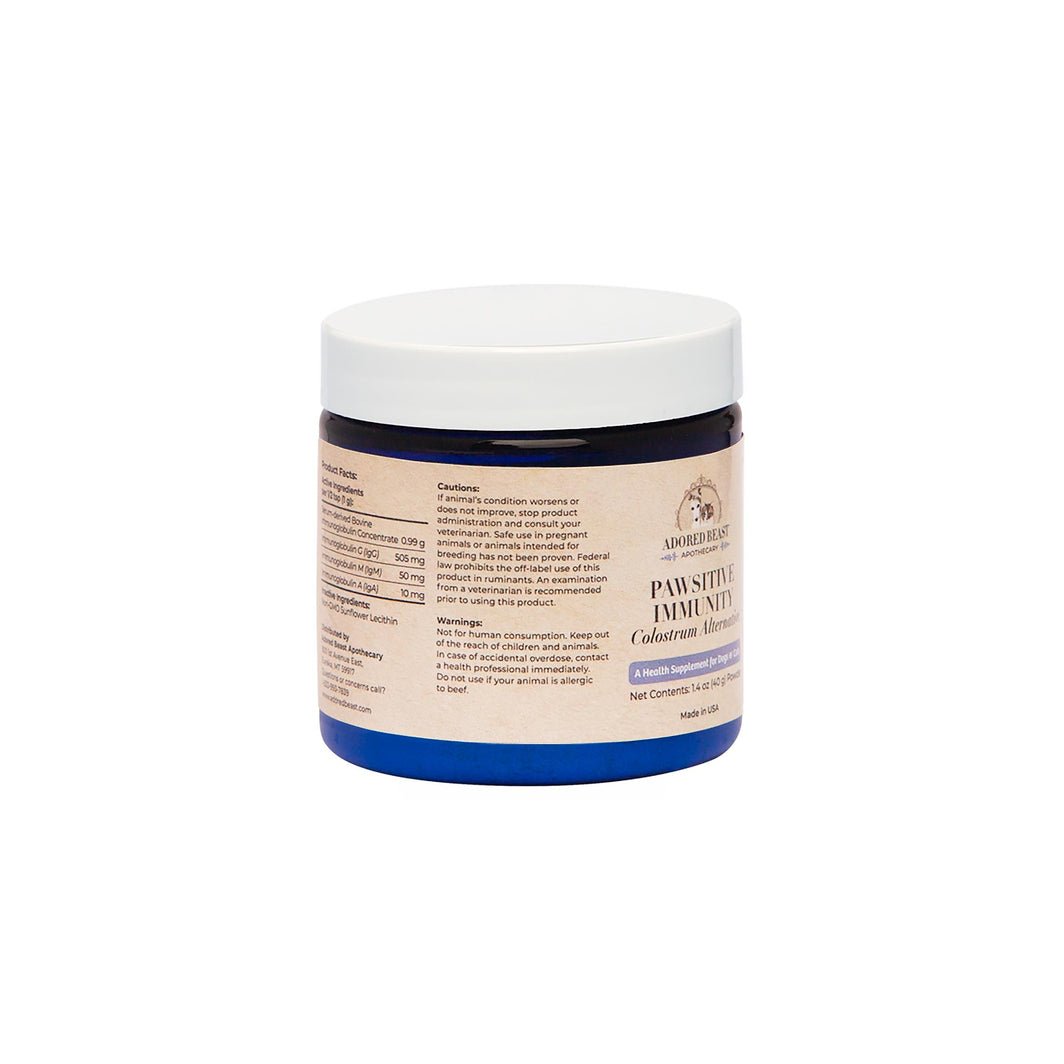 Adored Beast Pawsitive Immunity - Colostrum Alternative for Dogs and Cats - Happy Hounds Pet Supply