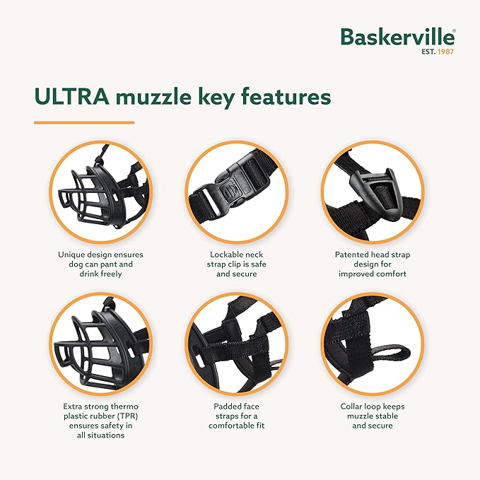 Baskerville Ultra Muzzle - Happy Hounds Pet Supply
