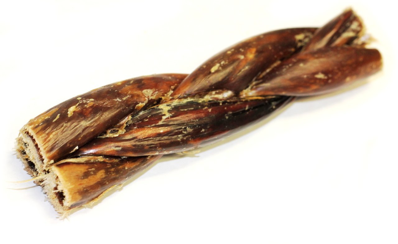 Braided Beef Gullets 6" (each) - Happy Hounds Pet Supply
