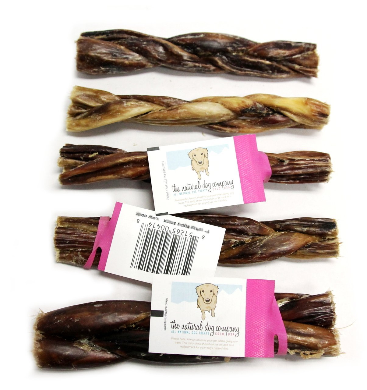 Braided Beef Gullets 6" (each) - Happy Hounds Pet Supply