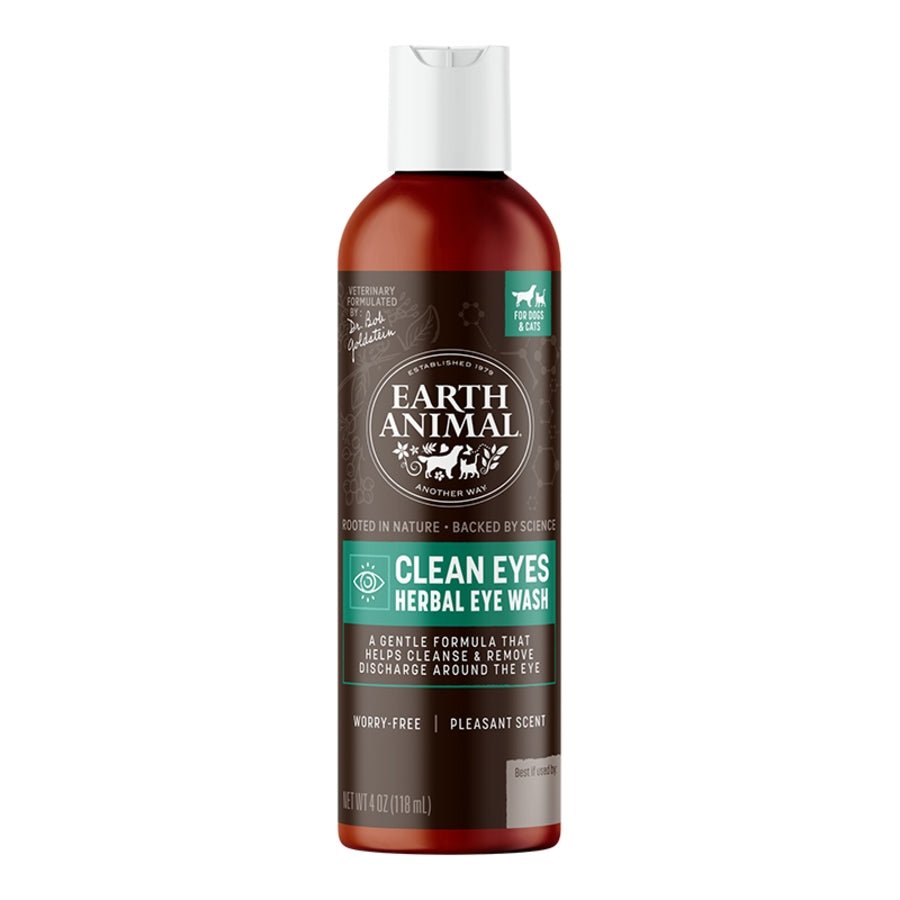Earth Animal Clean Eye and Ear Herbal Wash Formulas - Happy Hounds Pet Supply