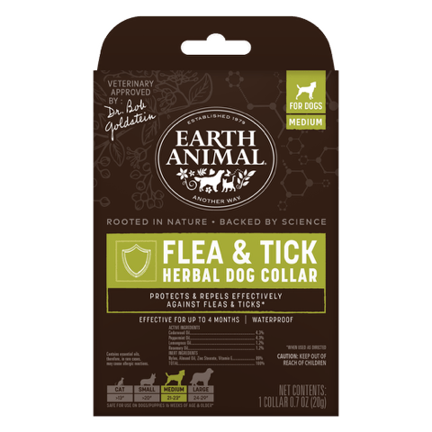 Earth Animal Nature's Protection Herbal Flea and Tick Collar - Happy Hounds Pet Supply