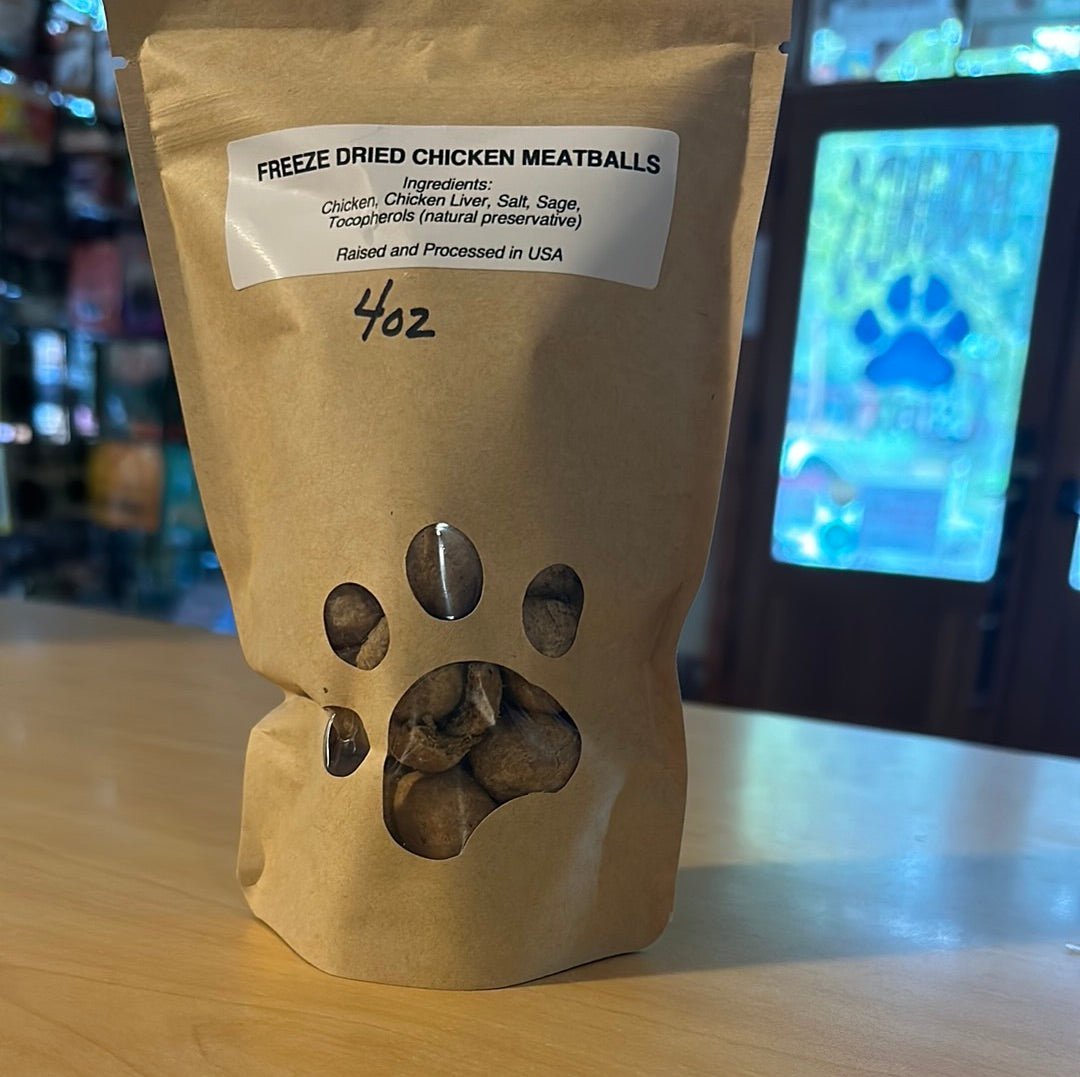 Freeze Dried Meatballs 3oz Bags - Happy Hounds Pet Supply