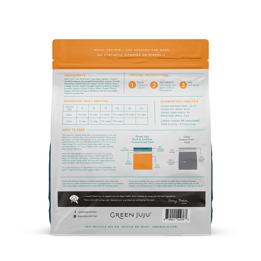 Green Juju Freeze Dried Raw Food EXTRAS - Happy Hounds Pet Supply