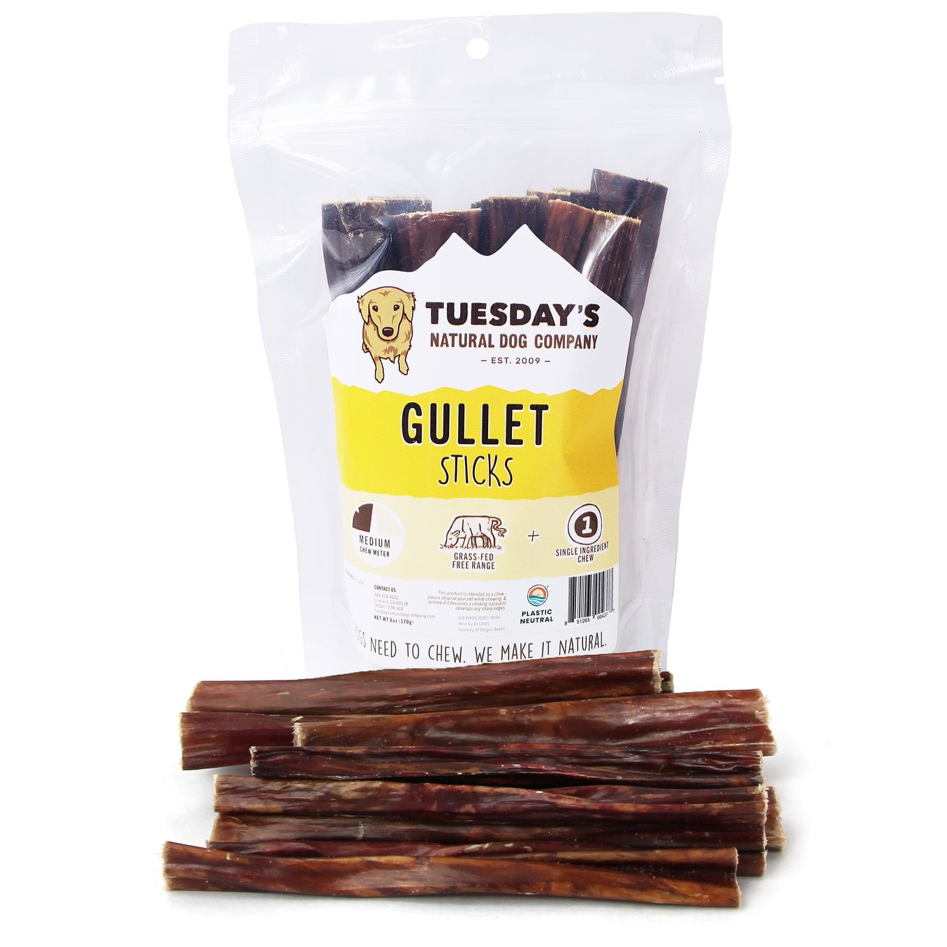Gullet Sticks 6" (each) - Happy Hounds Pet Supply