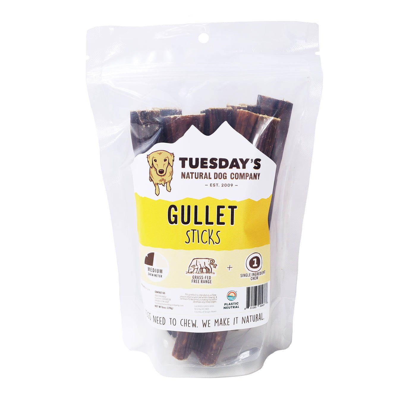 Gullet Sticks 6" (each) - Happy Hounds Pet Supply