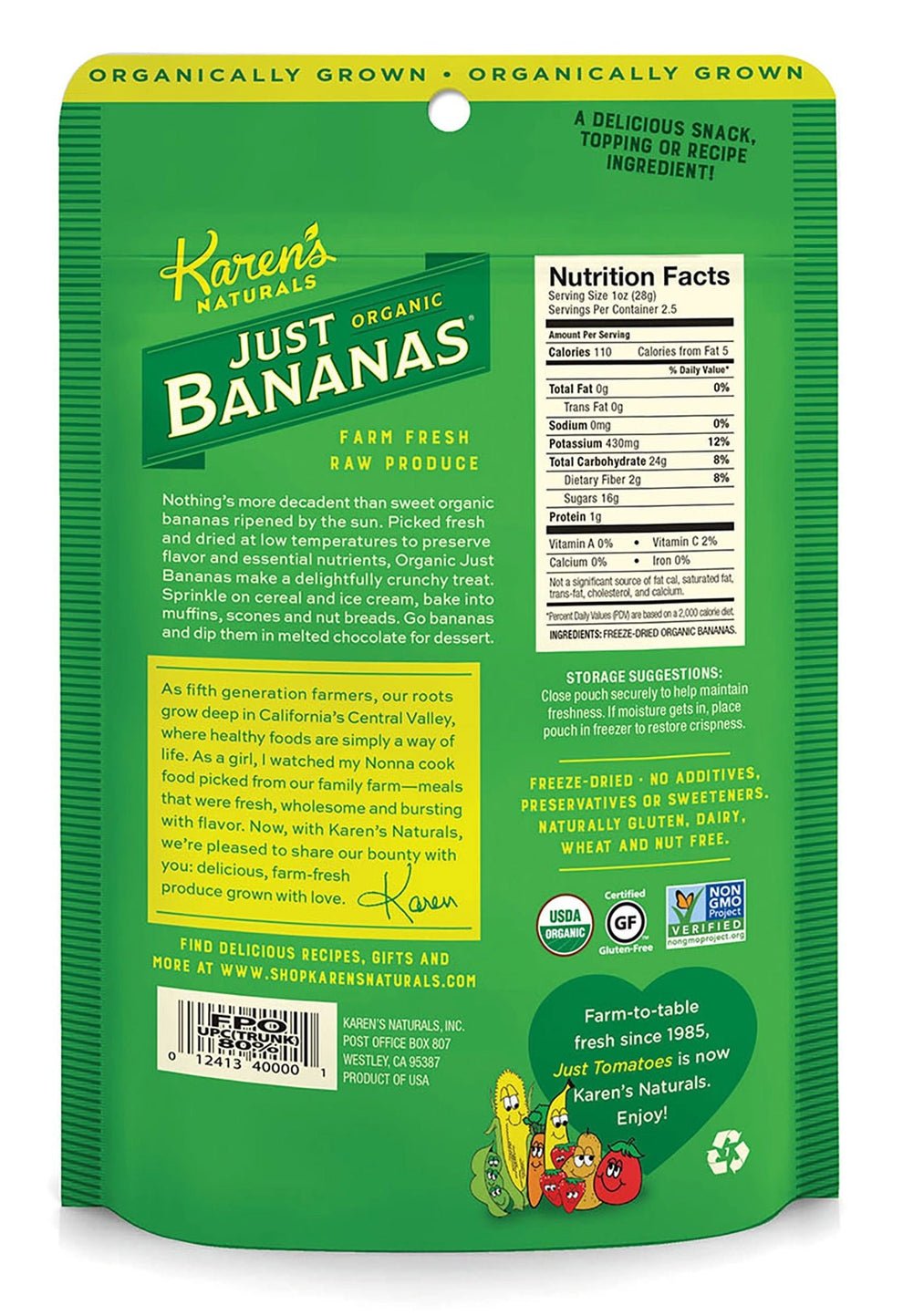 Karen's Naturals - Organic Freeze Dried Human Grade Fruits - Happy Hounds Pet Supply