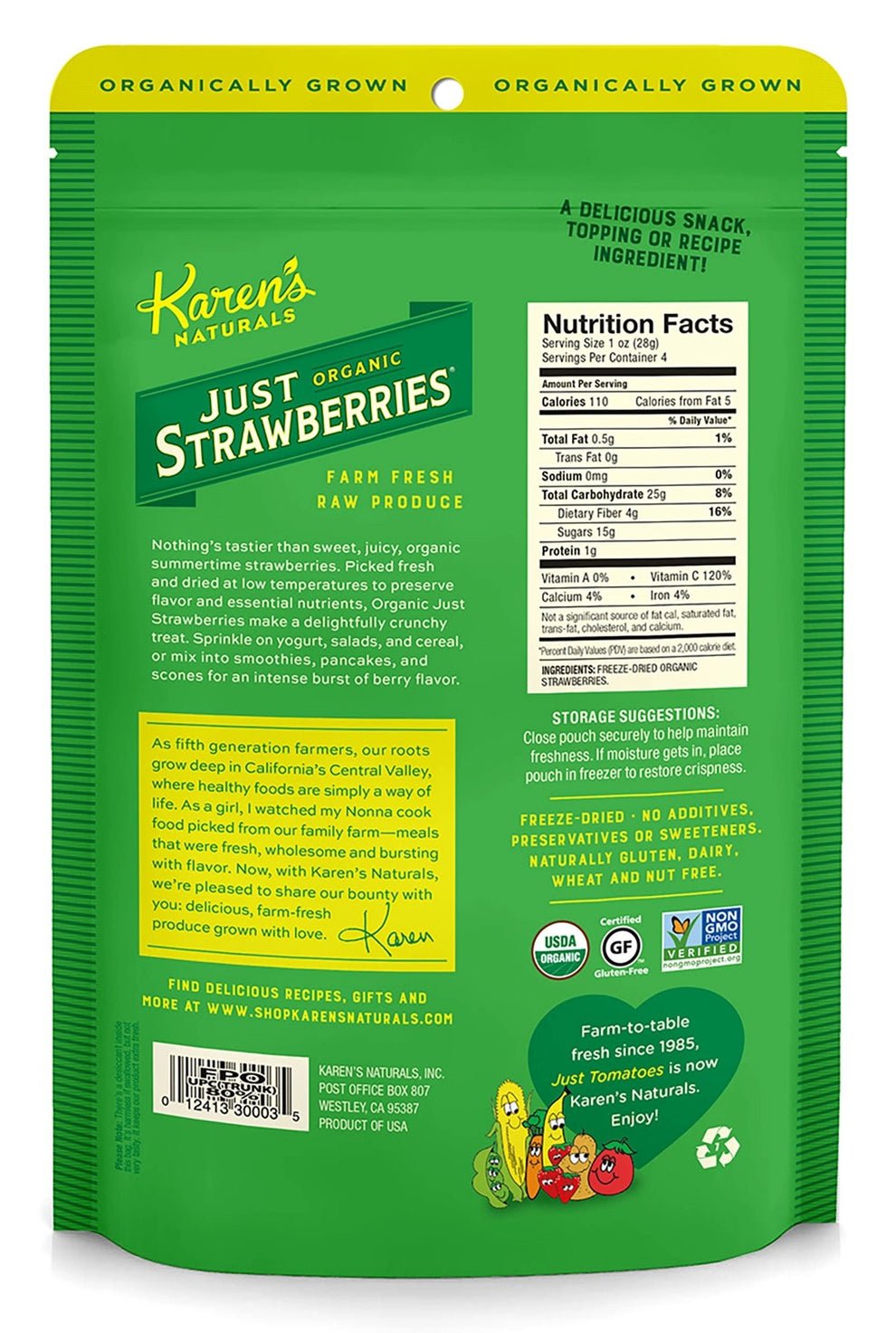 Karen's Naturals - Organic Freeze Dried Human Grade Fruits - Happy Hounds Pet Supply