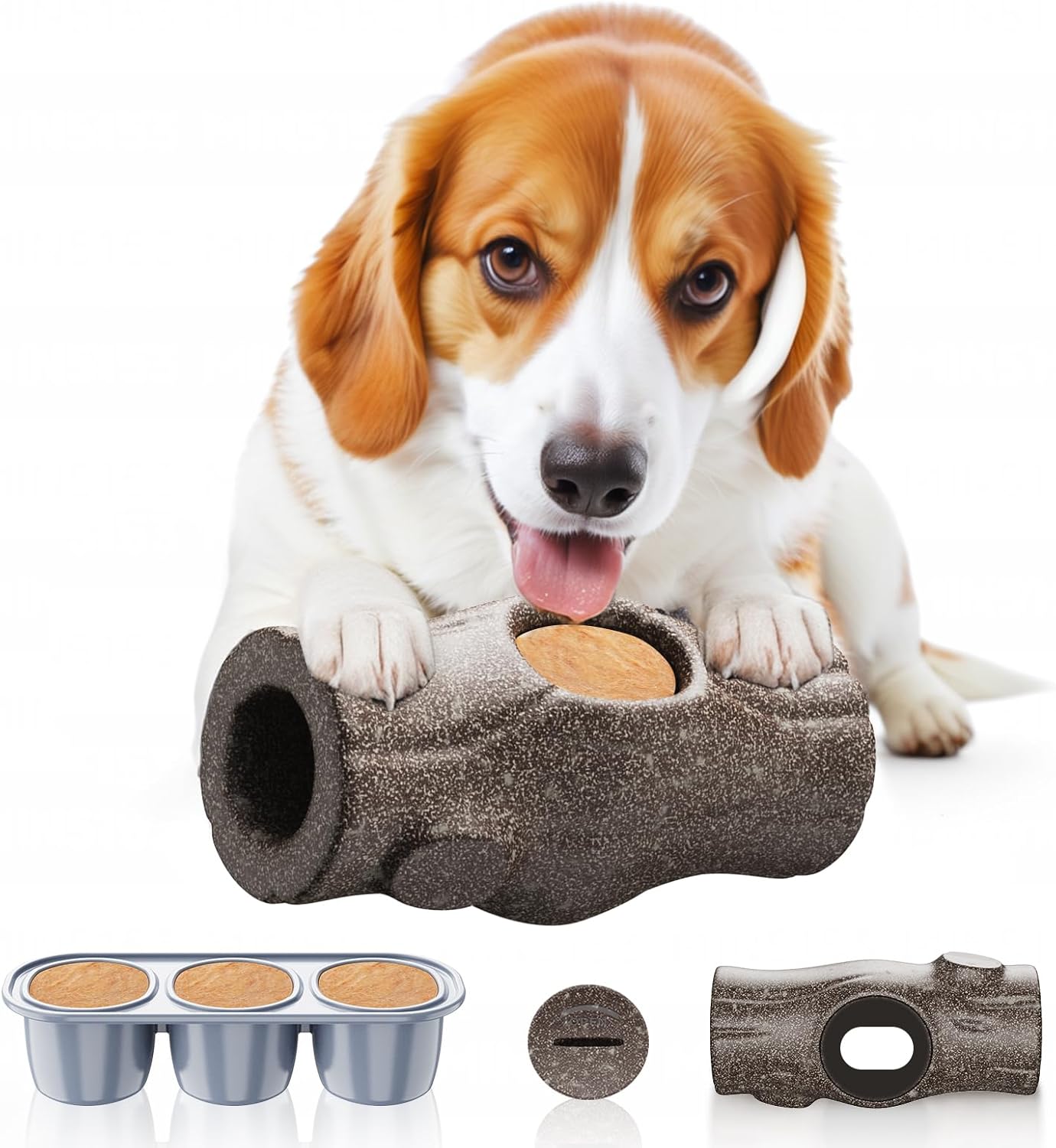 Log Shaped Treat Stuffer - Happy Hounds Pet Supply