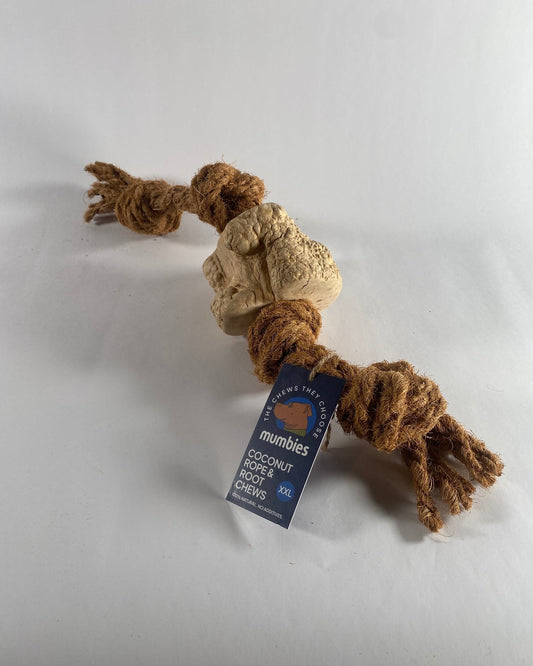 Mumbies Coconut Rope & Root Chew - Happy Hounds Pet Supply