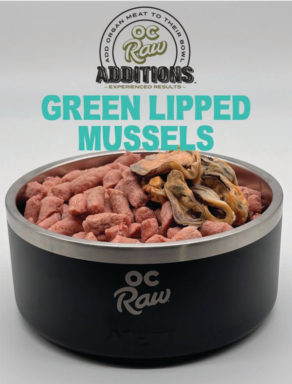 OC Raw Additions Frozen Green Lipped Mussels - Happy Hounds Pet Supply
