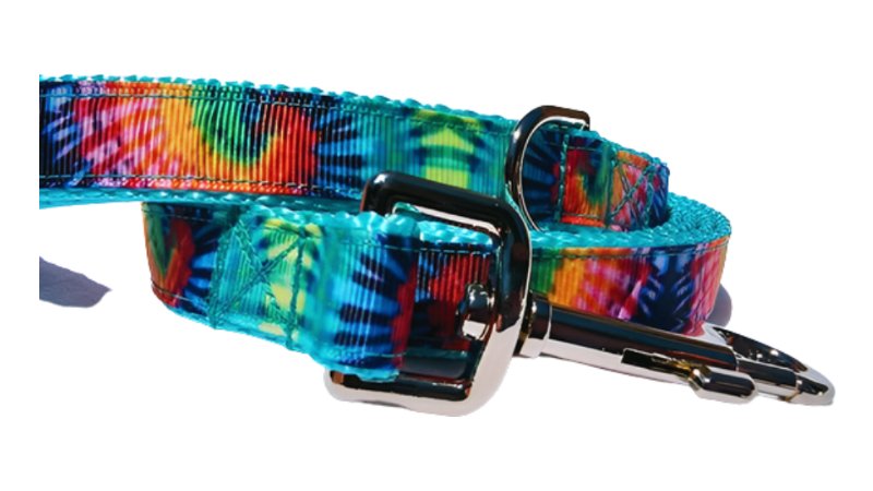 Tie - Dye Dog Leash 3/4" wide - Happy Hounds Pet Supply