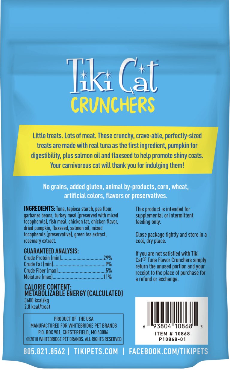 Tiki Cat Crunchers Cat Treats - Happy Hounds Pet Supply
