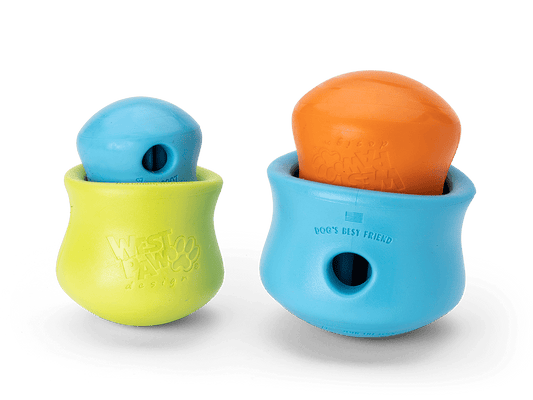 Toppl® Puzzle Treat - Dispensing Slow Feeder Dog Toy - Happy Hounds Pet Supply