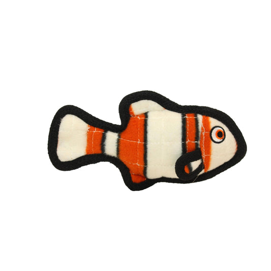 Tuffy Ocean Fish - Orange, Durable, Tough, Squeaky Dog Toy - Happy Hounds Pet Supply