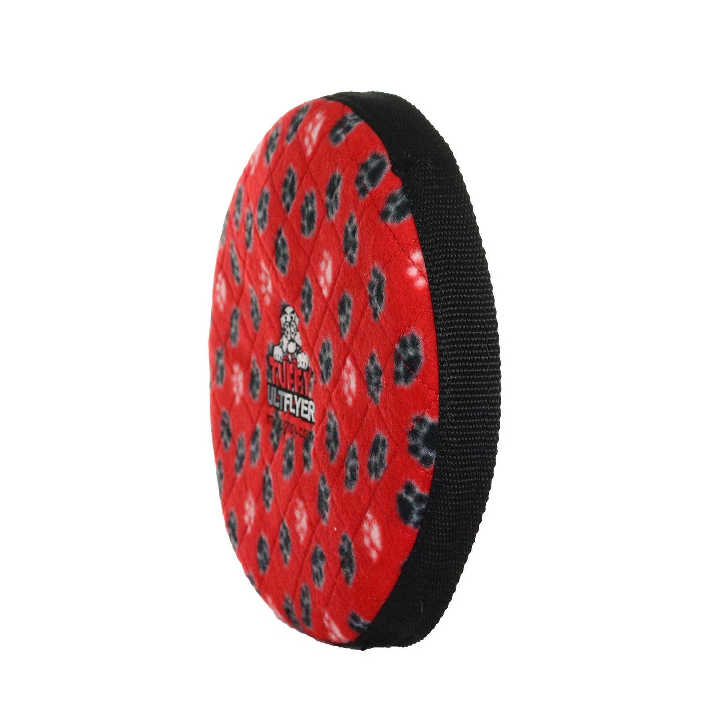 Tuffy Ultimate Flyer - Red Paw, Durable, Squeaky Dog Toy - Happy Hounds Pet Supply