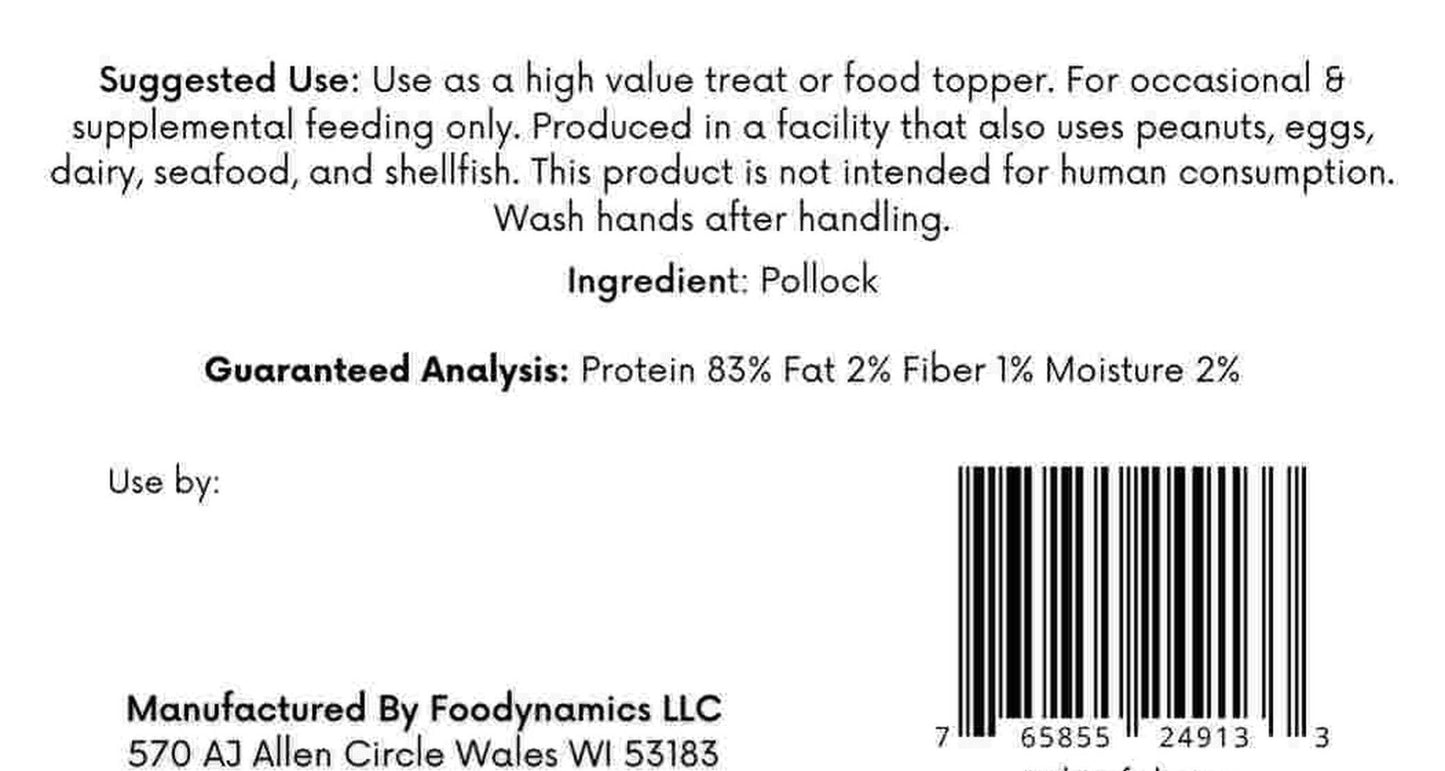 Wild Caught Alaskan Whitefish Freeze - Dried (by ounce) - Happy Hounds Pet Supply