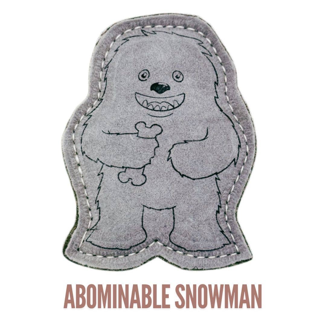 Yeti Dog Chew Premium Leather Toy - Abdominal Snowman - Happy Hounds Pet Supply