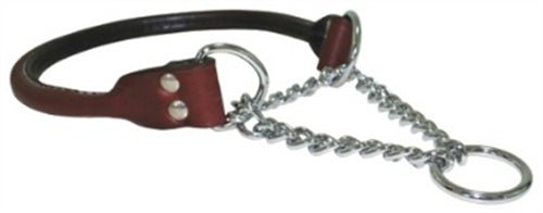 Auburn Leathercrafters Rolled Leather Martingale Collars Burgundy