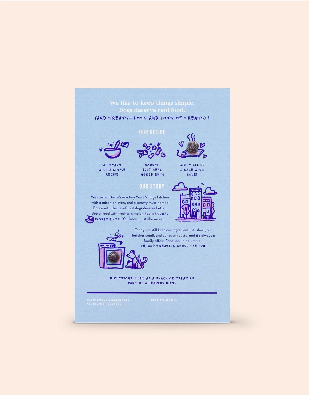 Bocce's Biscuits - Crunchy PB and Blueberry Crispies 10oz