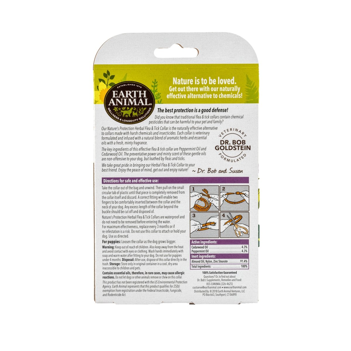 Earth Animal Nature's Protection Herbal Flea and Tick Collar Large