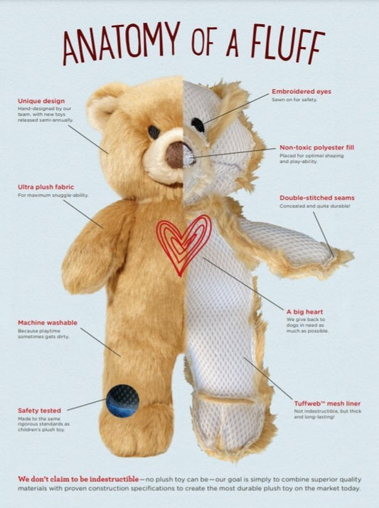 Fluff & Tuff Medium Plush Toys - Happy Hounds Pet Supply
