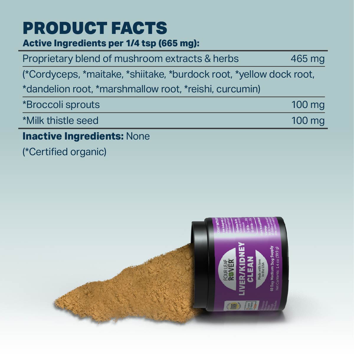 Four Leaf Rover Liver/Kidney Cleanse - Happy Hounds Pet Supply