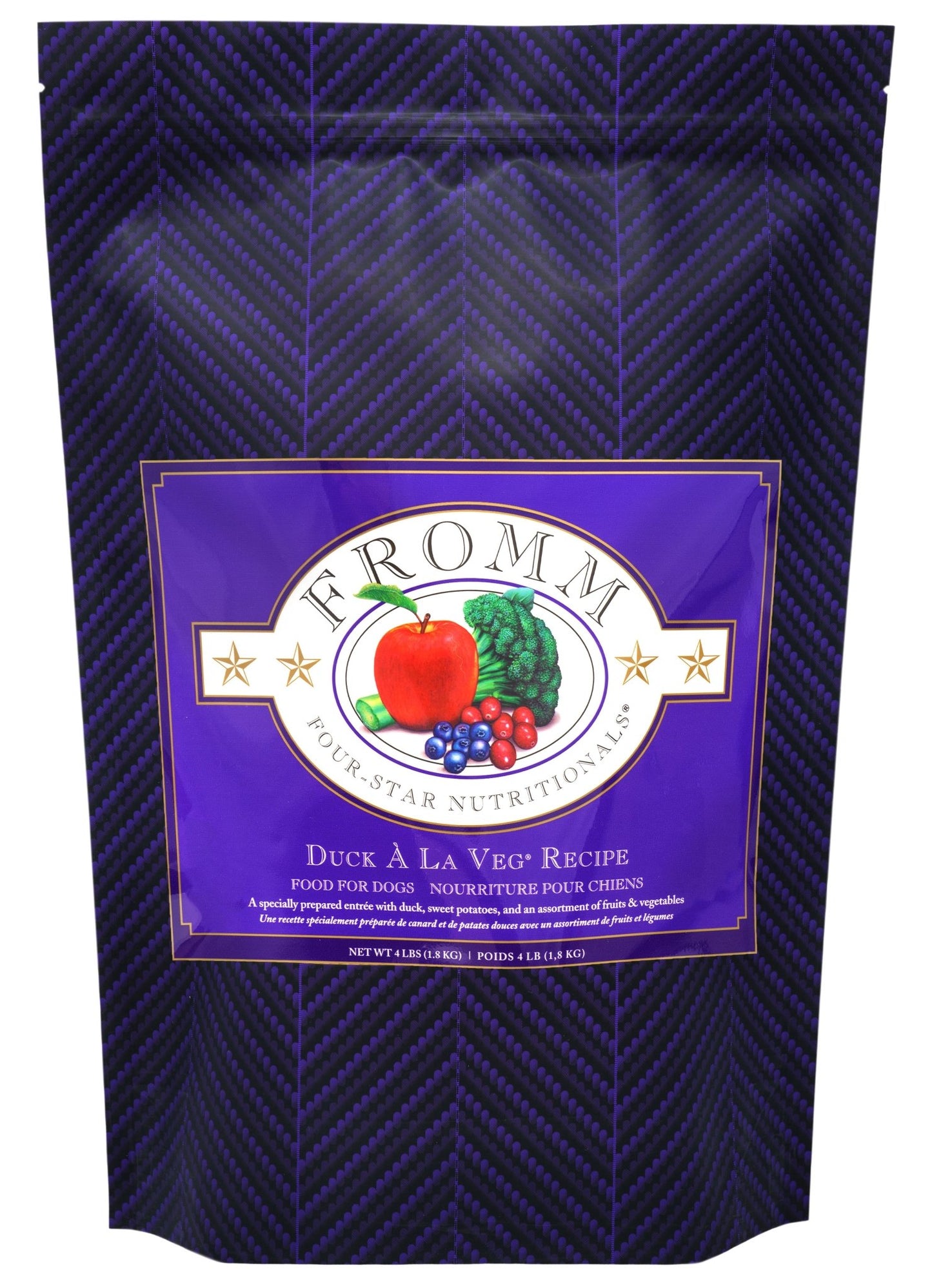Fromm Four Star Nutritionals Dry Dog Food 4 lb Duck A la Veg
