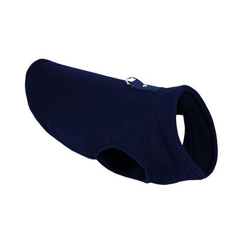 Gooby Fleece Vest with harness XS Navy