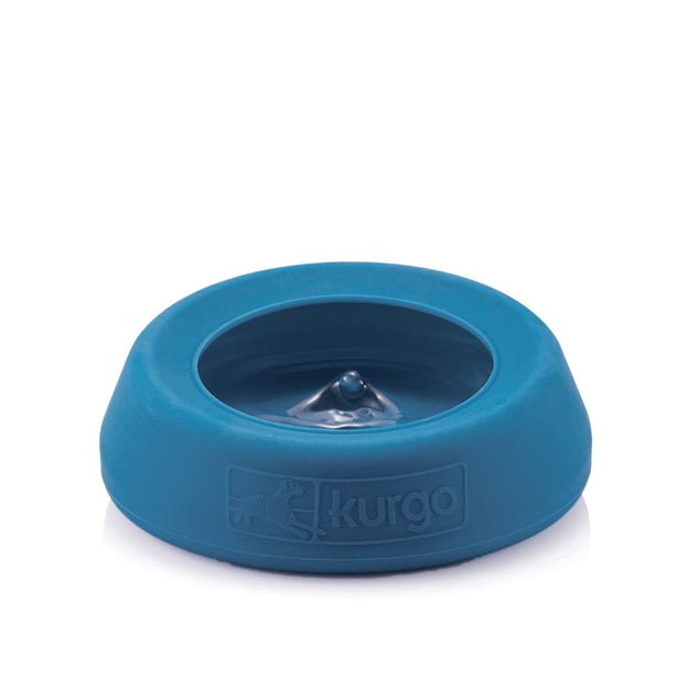 Kurgo Splash Free Wander Blue Dog Water Bowl - Happy Hounds Pet Supply