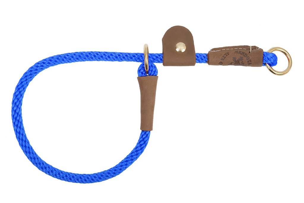 Mendota Pro Trainer Slip Collar with Tab Blue