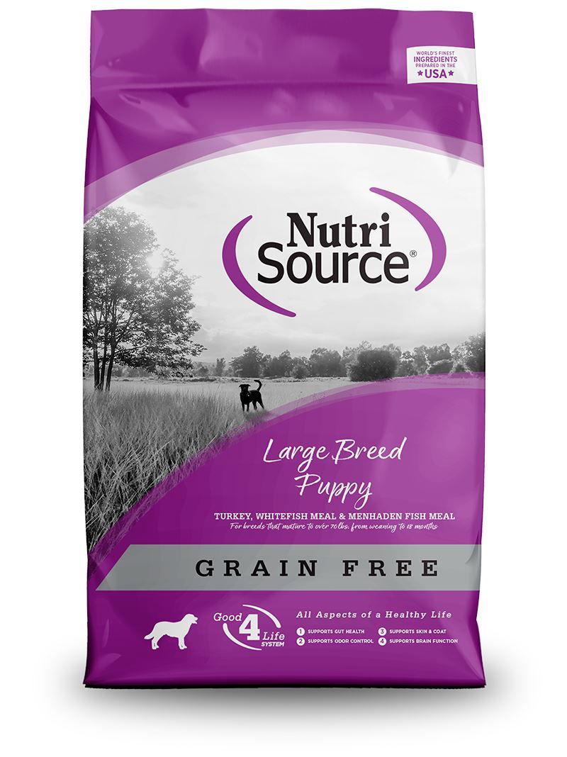 Nutrisource Grain Free Dry Dog Food Large Breed Puppy Turkey & Whitefish