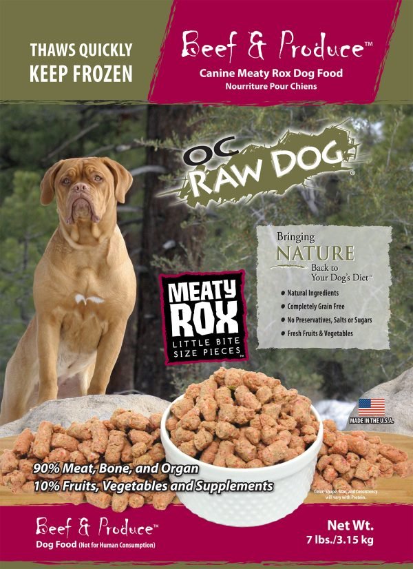 OC Raw Frozen Raw Meaty Rox - Happy Hounds Pet Supply