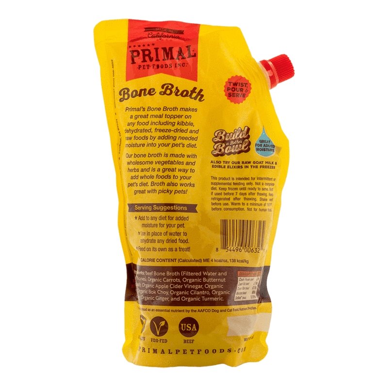 Primal Frozen Bone Broth 20OZ Beef