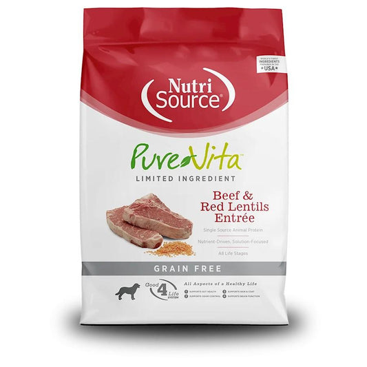 Pure Vita Dry Dog Food Beef & Red Lentil