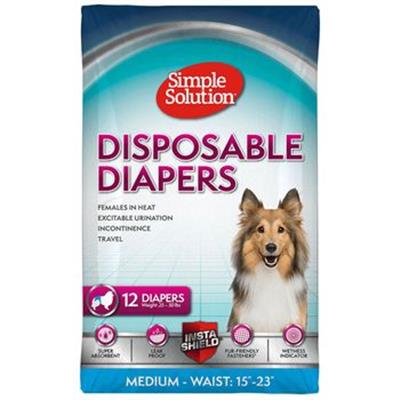 Simple Solution Disposable Female Diaper Garment - Happy Hounds Pet Supply