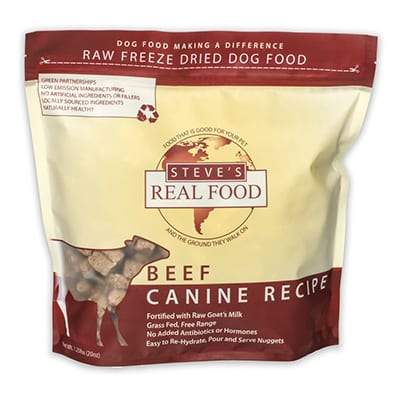 Steve's Real Food Freeze Dried Nuggets Beef 1.25lb