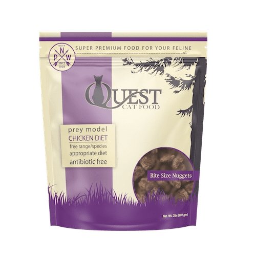 Quest Frozen Raw Cat Food 2lb Chicken