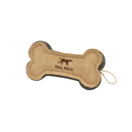 Tall Tails Leather Toys Bone