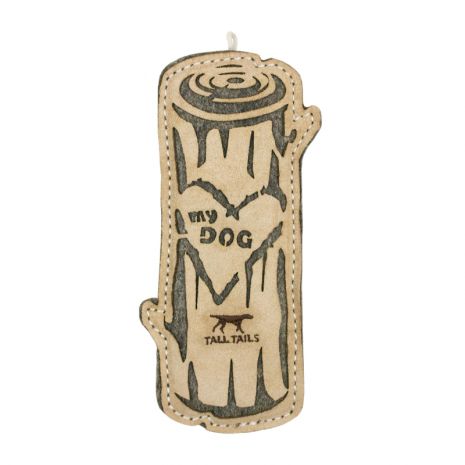 Tall Tails Leather Toys Love My Dog Log