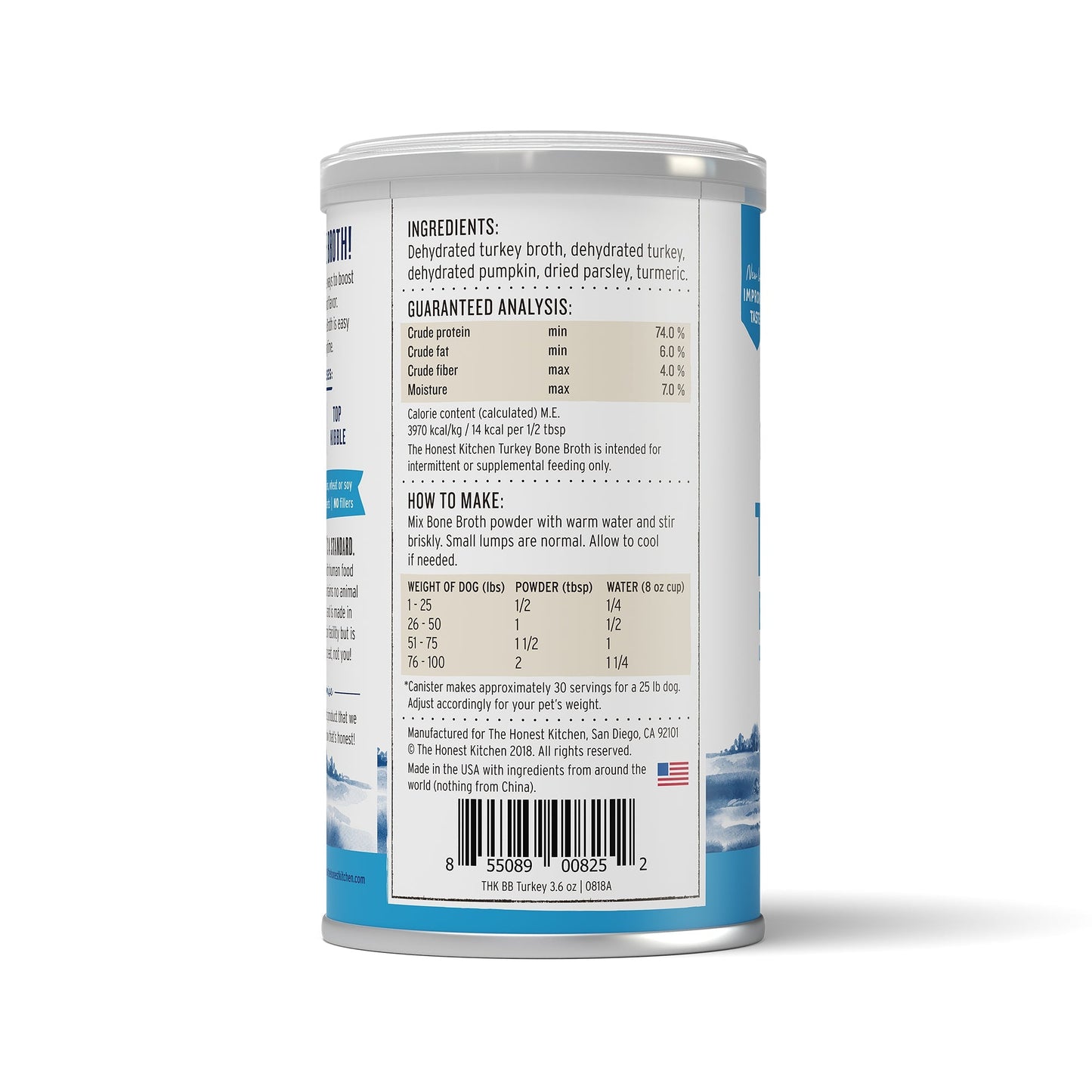 The Honest Kitchen Instant Bone Broth Turkey