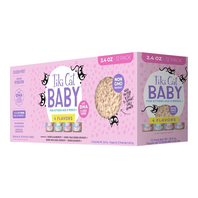 Tiki Cat Baby Canned Kitten Food Variety Pack