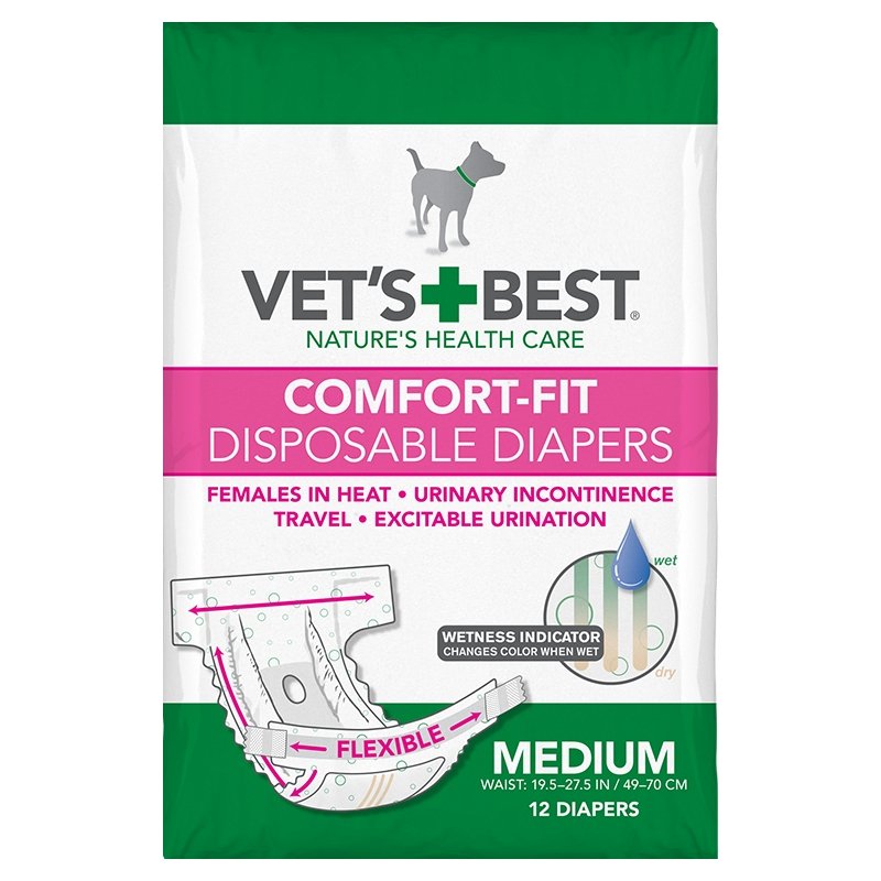 Vet's Best Disposable Diapers Medium