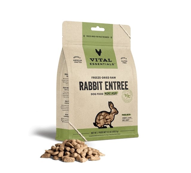 Vital Essentials Freeze Dried Dog Food 14oz Beef Mini Nibs