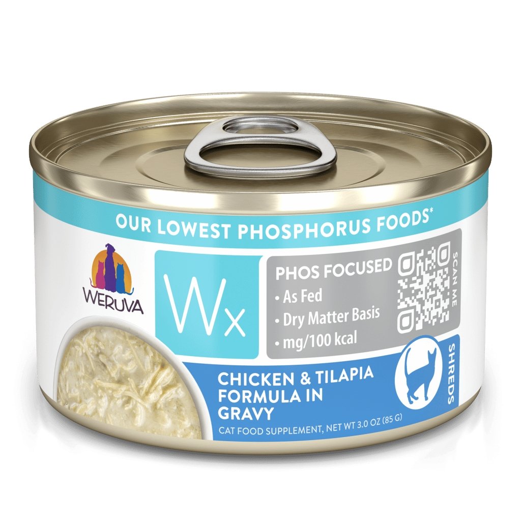 Weruva Wx Low Phosphorus Canned Cat Food Chicken and Tilapia with Gravy