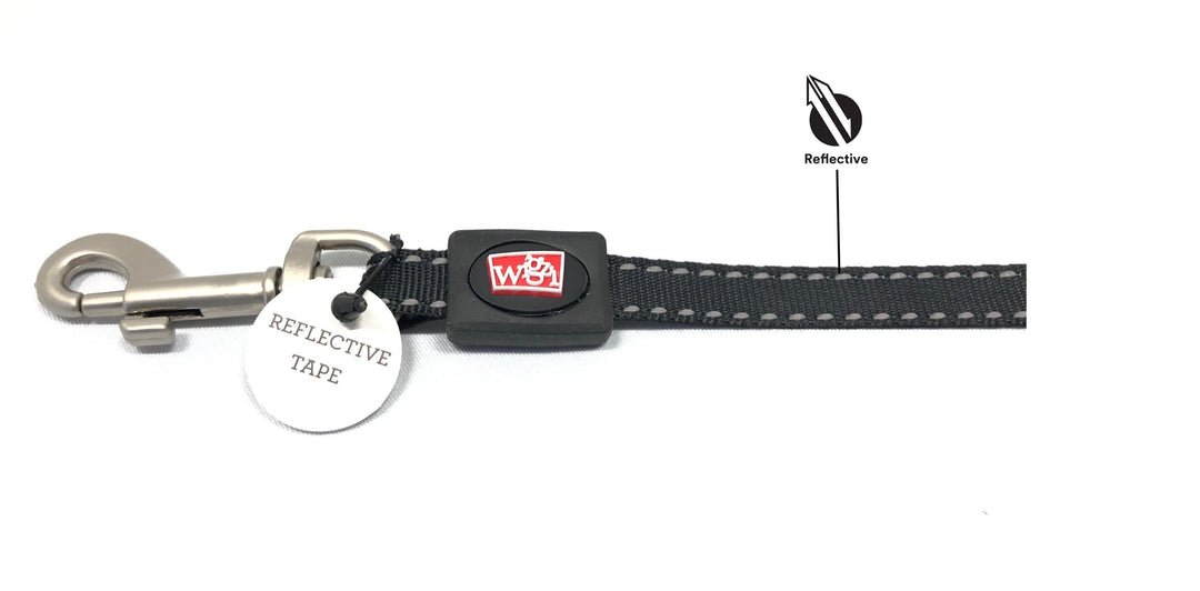 Wigzi Retractable Gel Leashes Black
