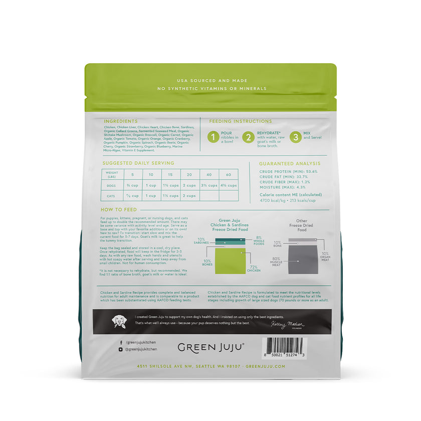Green Juju Freeze Dried Raw Food EXTRAS
