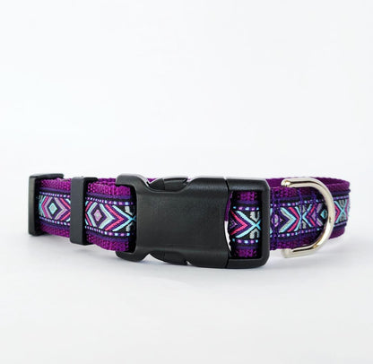 Rocky Mtn Hound Purple Southwest Dog Collars and Leashes