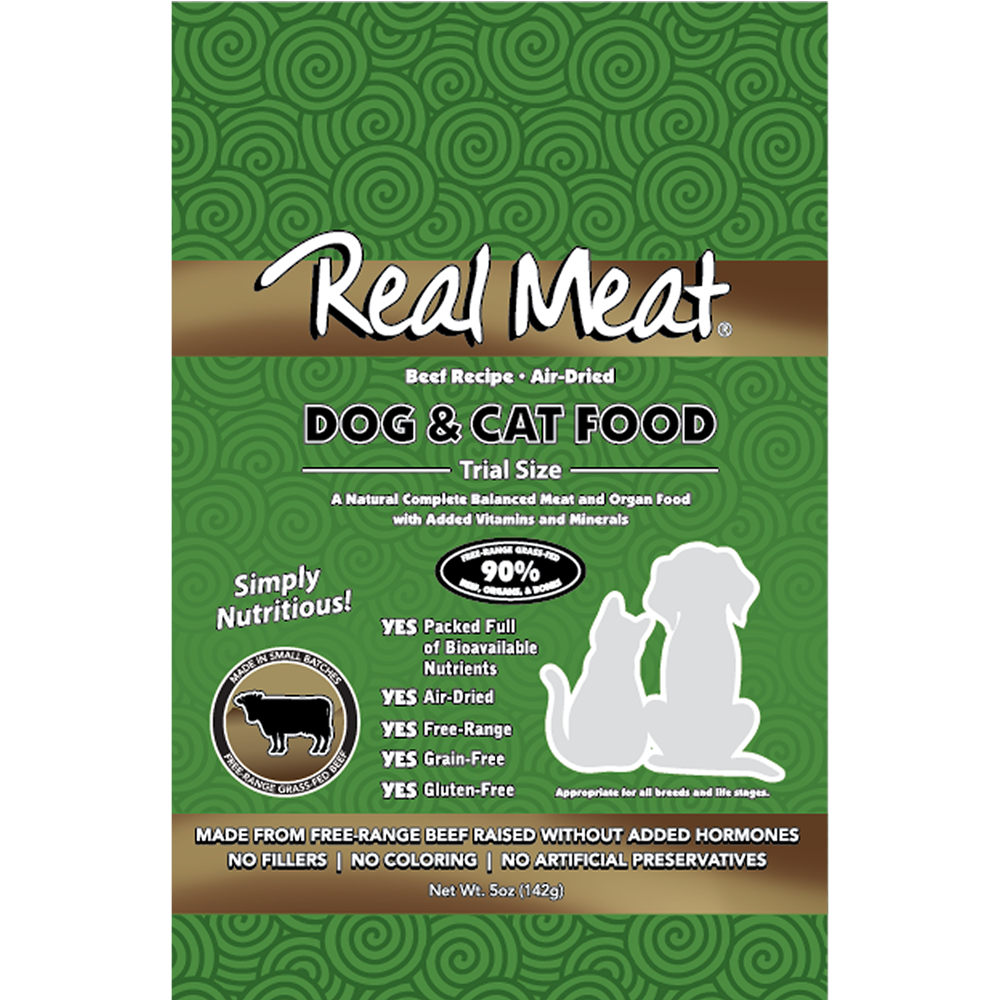 Real Meat Company Dog and Cat Food 5 oz Trial Beef