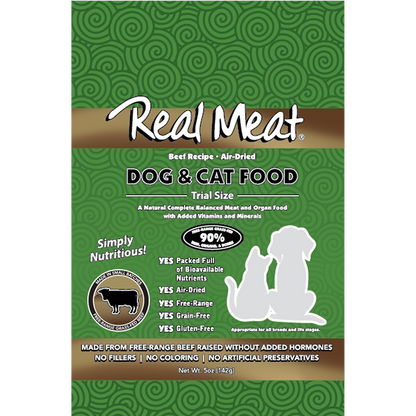 Real Meat Company Dog and Cat Food 5 oz Trial Beef